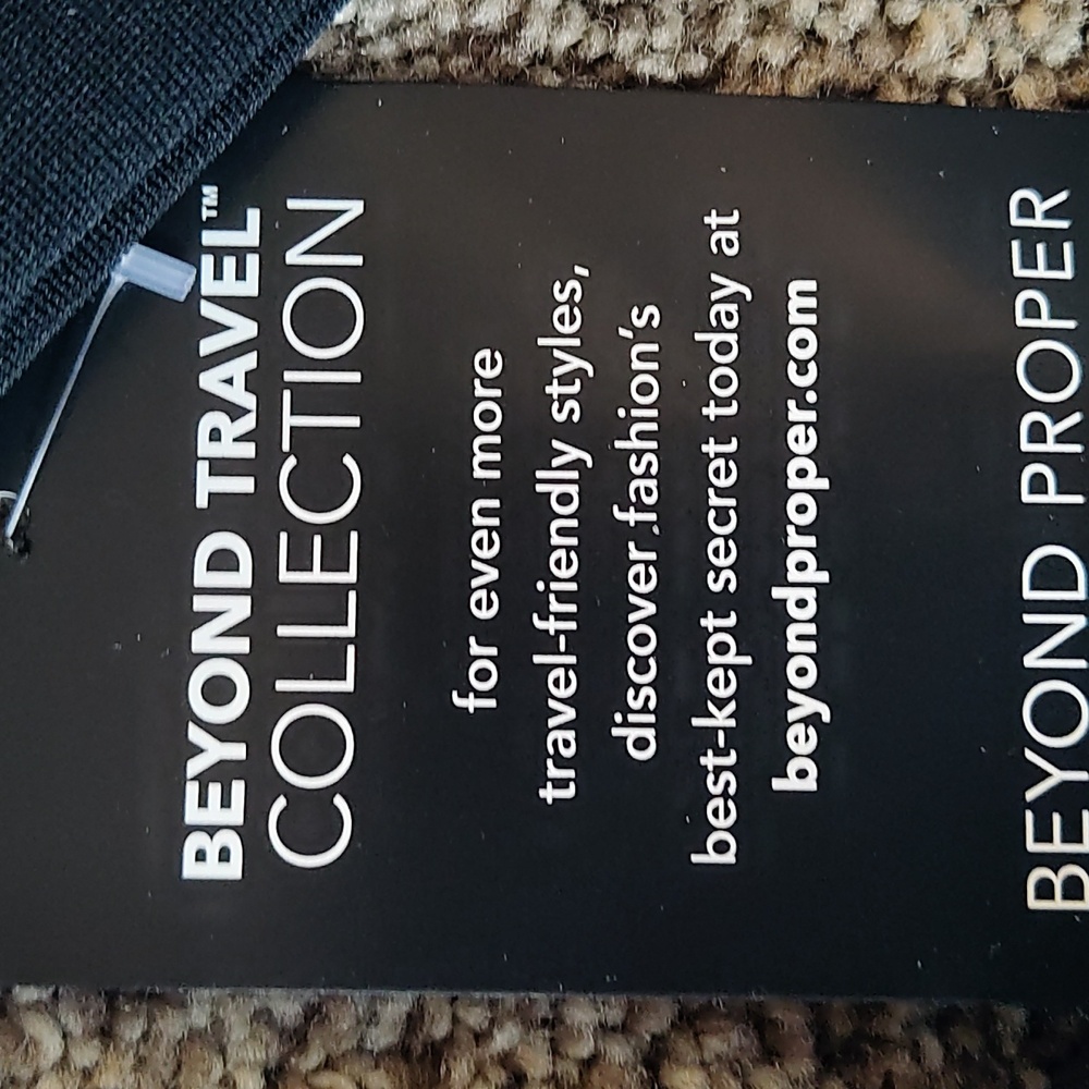 Boston Proper Travel Cold Shoulder Black Top Large - Picture 5 of 6